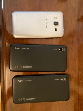 Moviles xiaomi redmi 7a y Samsung galaxy core prim