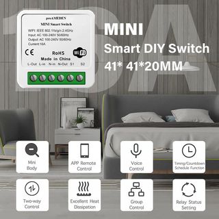 INTERRUPTOR WIFI AUBESS 16A MINI NUEVO
