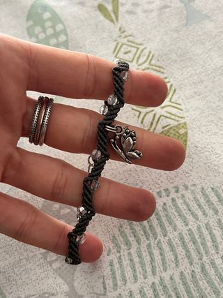 Bracciale braccialetto macramè 18 cm handmade