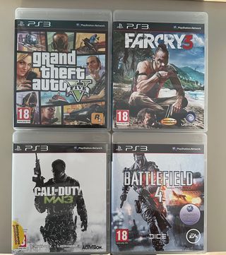 Playstation 3 + cuatro juegos