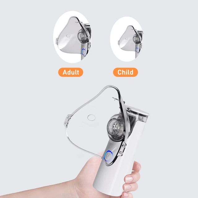 NEBULIZADOR PORTATIL DE MANO PARA NIÑOS Y ADU