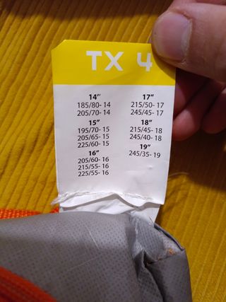 Cadenas textiles nieve