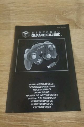 Manual de instrucciones mando Nintendo GameCube