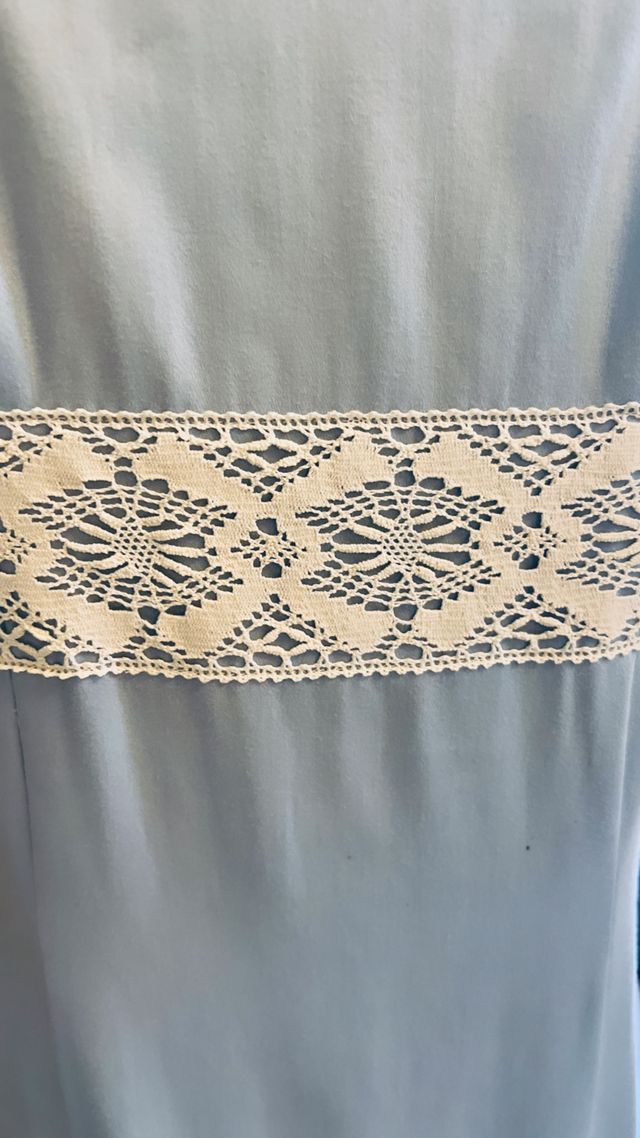 Vestido flamenca celeste