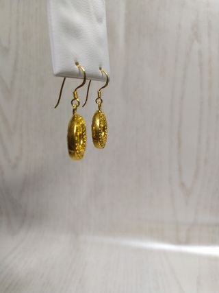 pendientes Plata dorada