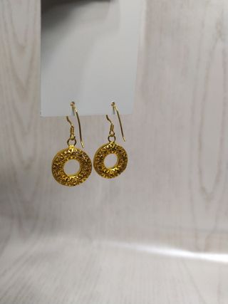 pendientes Plata dorada