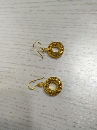 pendientes Plata dorada