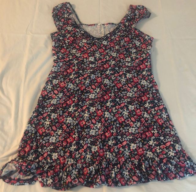 Vestido estampado sin mangas