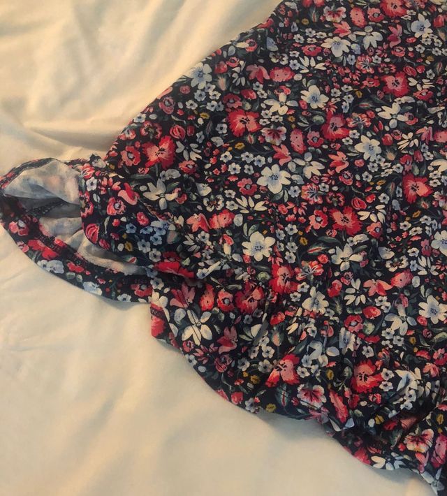 Vestido estampado sin mangas