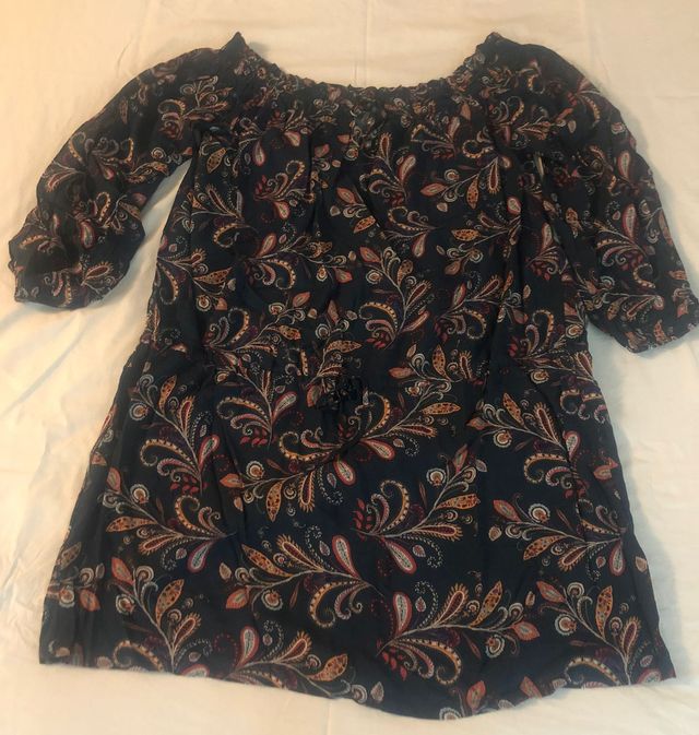 Vestido suelto estampado