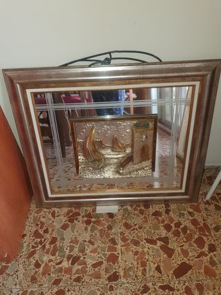 cuadro marinero con espejo