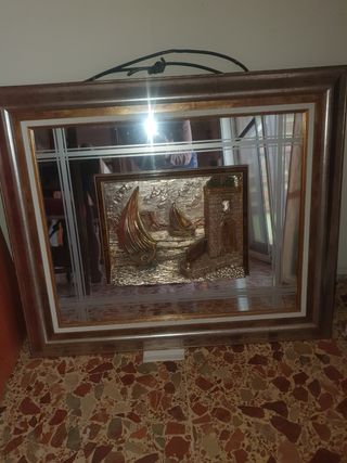 cuadro marinero con espejo