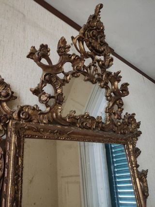 Specchio legno dorato 900