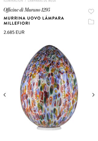 última unidad, CRITAL ITALIA CRISTAL DE MURANO