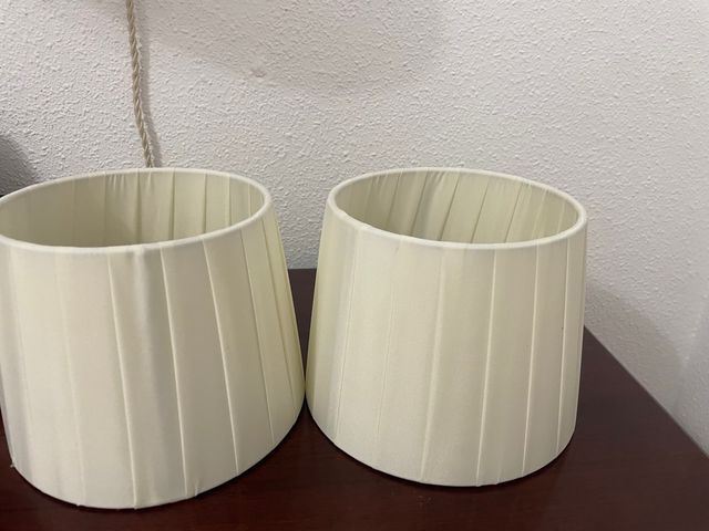 2 pantallas lámpara