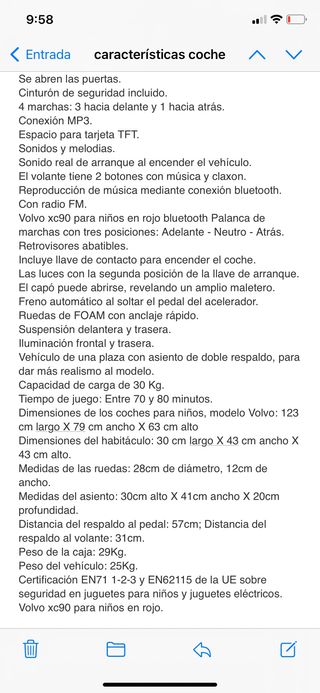 Coche a batería niños VOLVO XC90