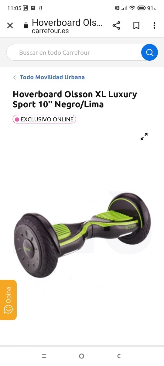 hovervoard Olsson XL de 10"