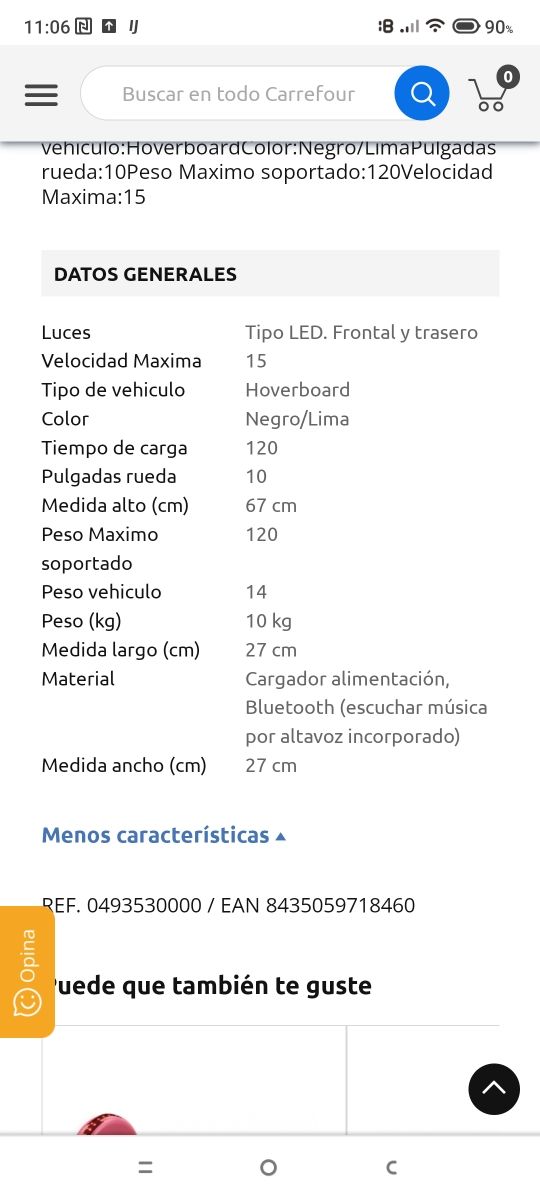 hovervoard Olsson XL de 10"