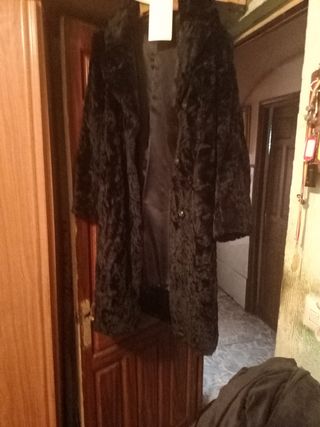 Abrigo negro señora 