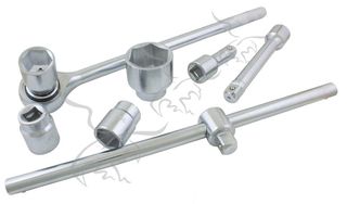 MALETÍN CON LLAVES Y VASOS HEXAGONALES DE 3/4"