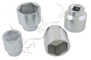 MALETÍN CON LLAVES Y VASOS HEXAGONALES DE 3/4"