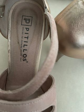 Zapatos tacón rosas Pitillos