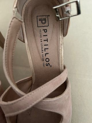 Zapatos tacón rosas Pitillos