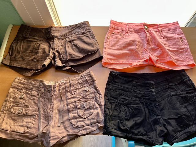 Lote 4 pantalones cortos talla 34/36