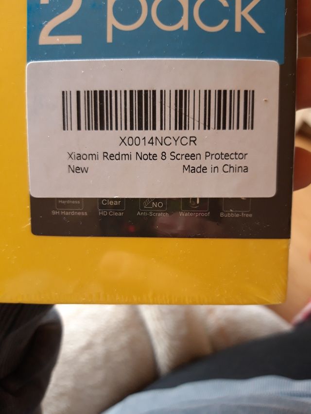 2 protectores de pantalla Redmi Note 8