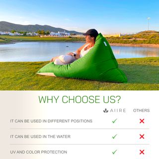 Puff Exterior Gigante XXL - Puf Piscina y Jardín