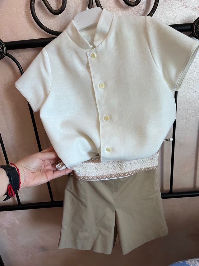 Trajecito de niño de paje talla 4 y vestido damita
