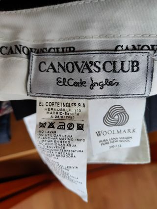 traje hombre 3 piezas Cánovas club