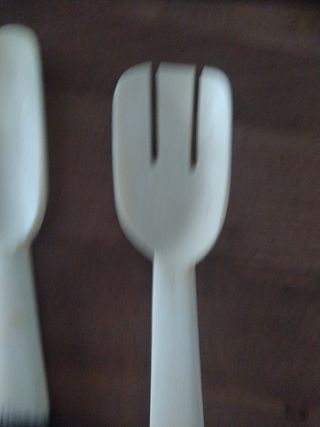 cucchiai da insalatiera Africani in legno effetto