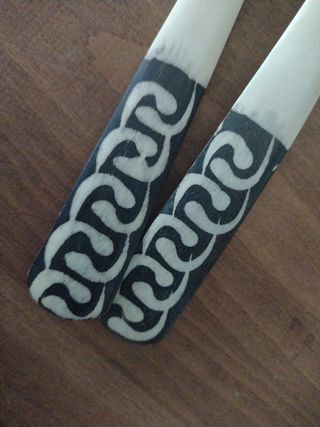 cucchiai da insalatiera Africani in legno effetto