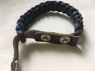PULSERA DE CUERO Y CUERDA TRENZADA