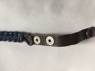 PULSERA DE CUERO Y CUERDA TRENZADA