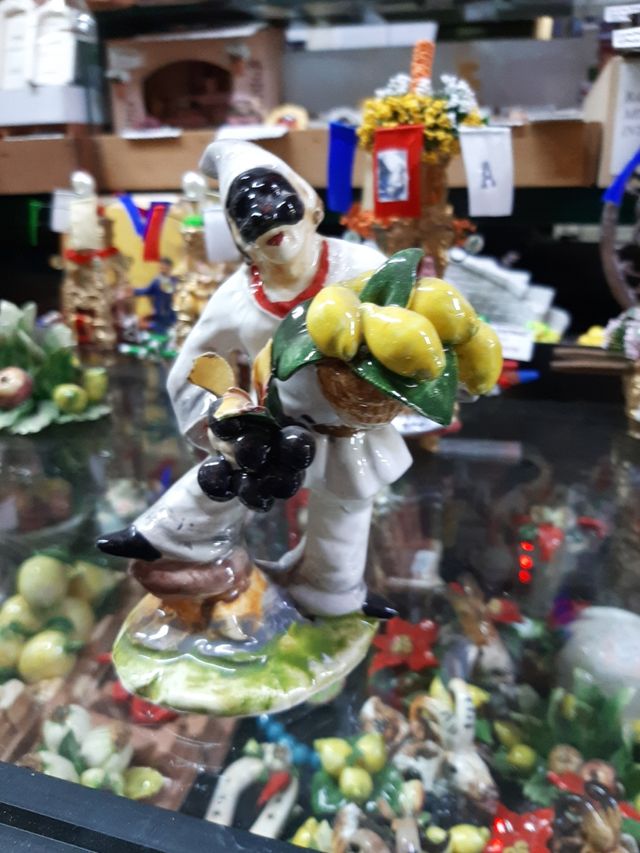 Pulcinella in porcellana cm15