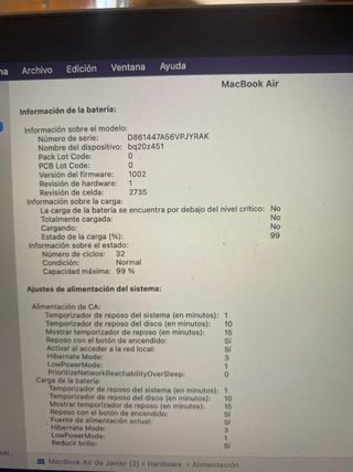 MacBook Air M1 2022 seminuevo