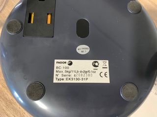 Balanza / báscula de cocina Fagor