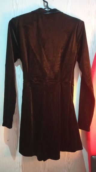 Mono de fiesta negro corto terciopelo S