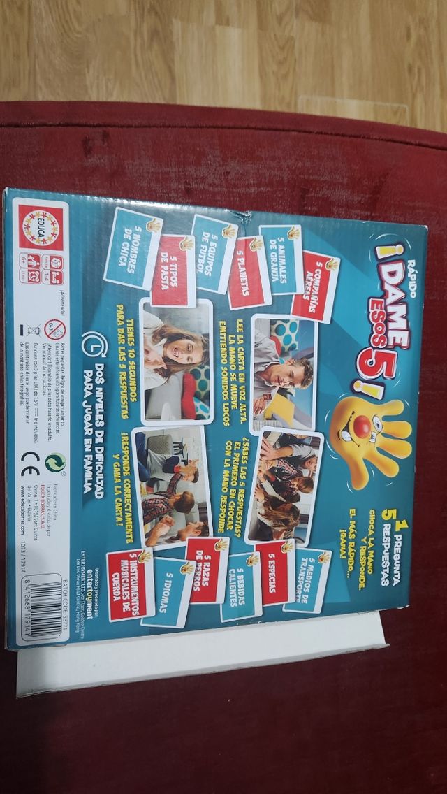 Juego de mesa sin uso