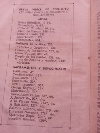 Misal Diario Latino Español y Devocionario