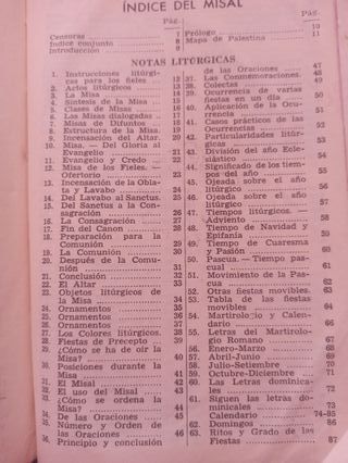 Misal Diario Latino Español y Devocionario