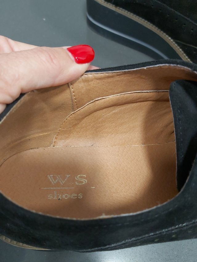 zapato talla 41 de ante negro