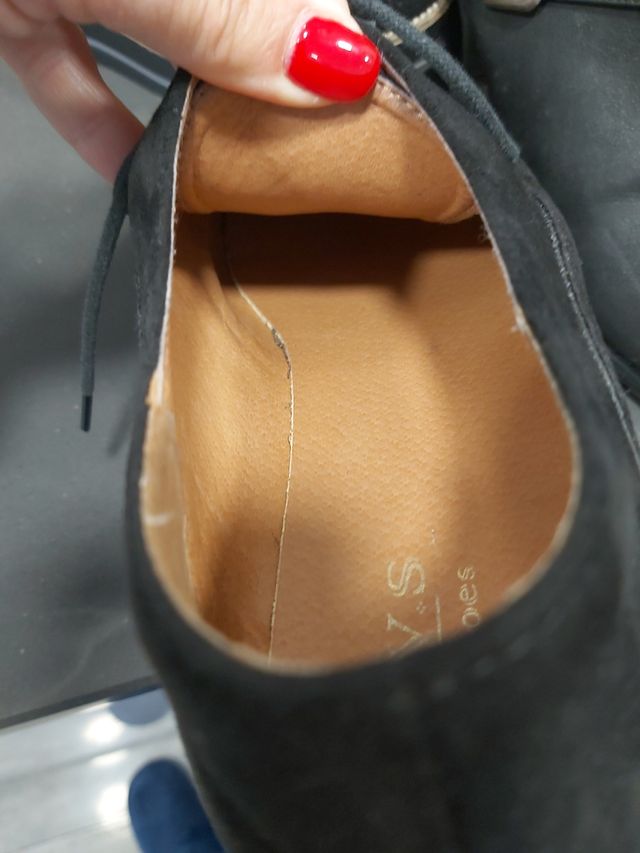 zapato talla 41 de ante negro