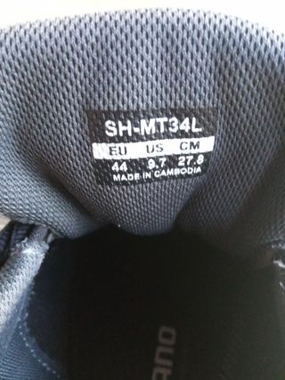 zapatillas BICI T44 Shimano SH MT34L