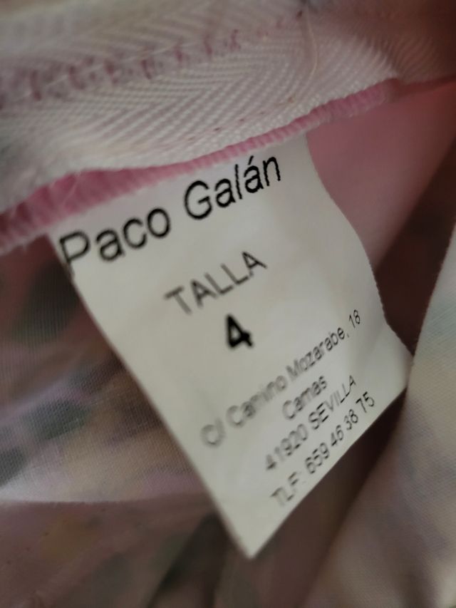 Traje flamenca Paco Galán talla 4