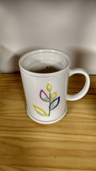 Taza para infusiones de porcelana