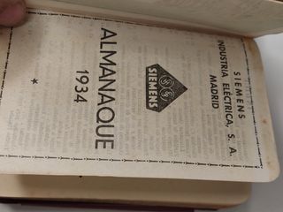 agenda Siemens 1934, vintage