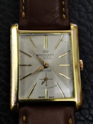 PRYNGEPS special pl oro orologio 17 jewels vintage